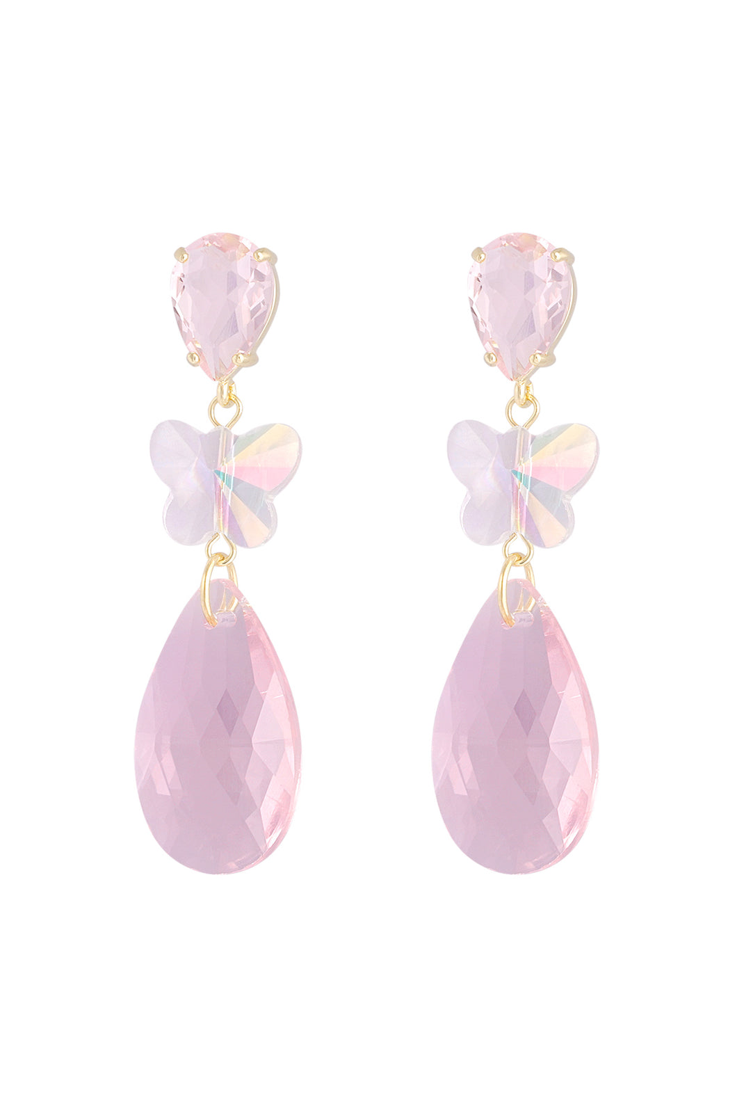 Butterfly Dream Earrings - pink