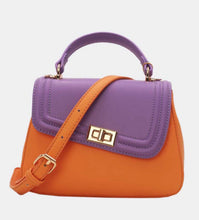 Afbeelding in Gallery-weergave laden, Assymetrical Crossbody Bag - orange/purple
