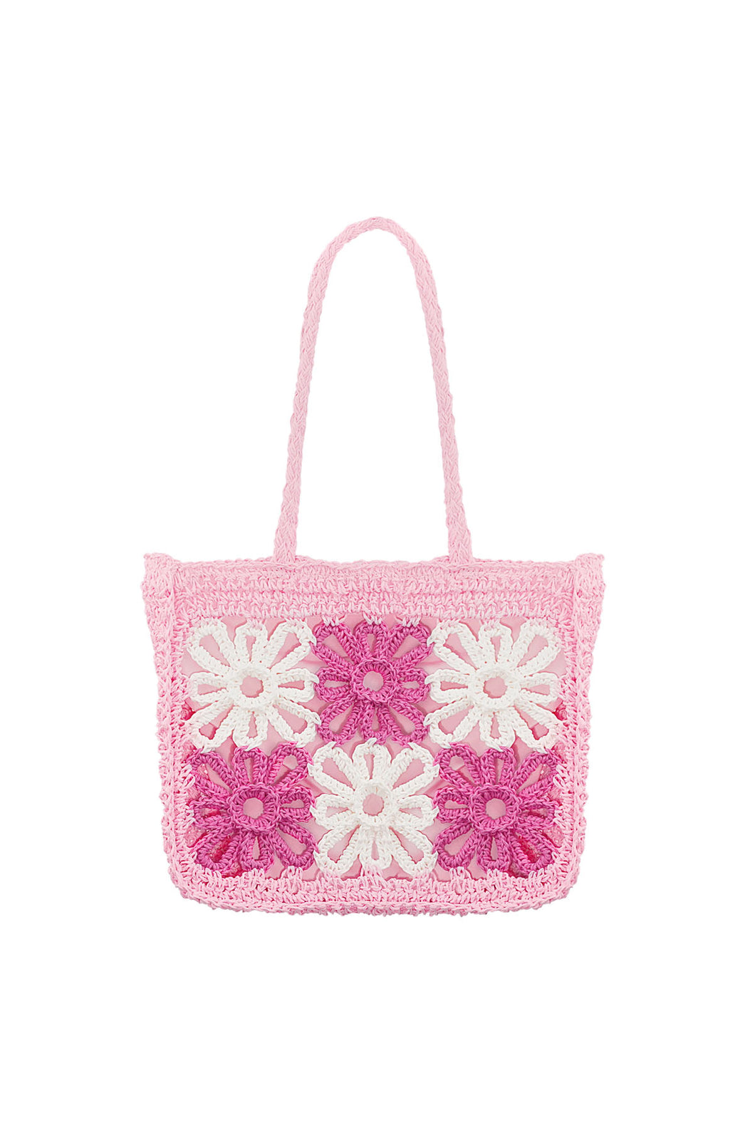 Flower Fortune Beach Bag - light pink