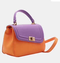 Afbeelding in Gallery-weergave laden, Assymetrical Crossbody Bag - orange/purple
