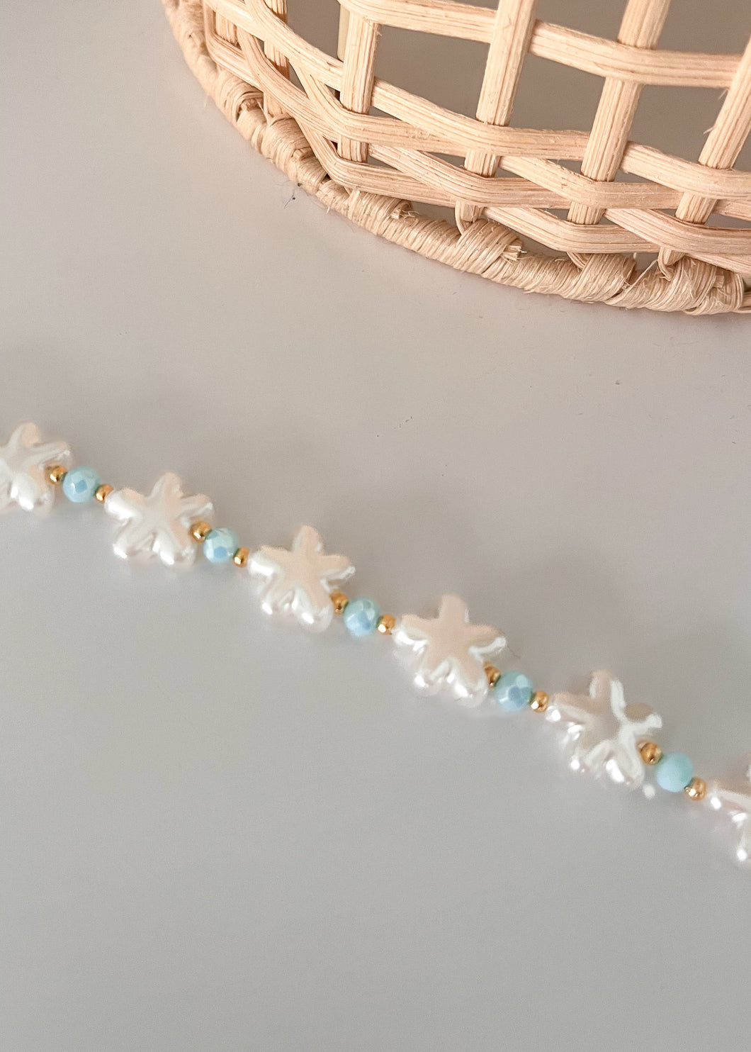 Pearl Star Bracelet - blue