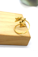 Afbeelding in Gallery-weergave laden, Double Butterfly Ring - gold
